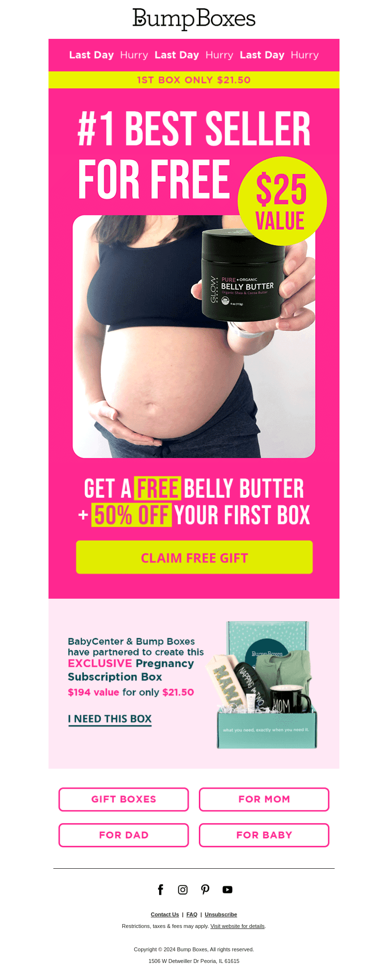 Final Hours! Claim your FREE Belly Butter ($25 value)