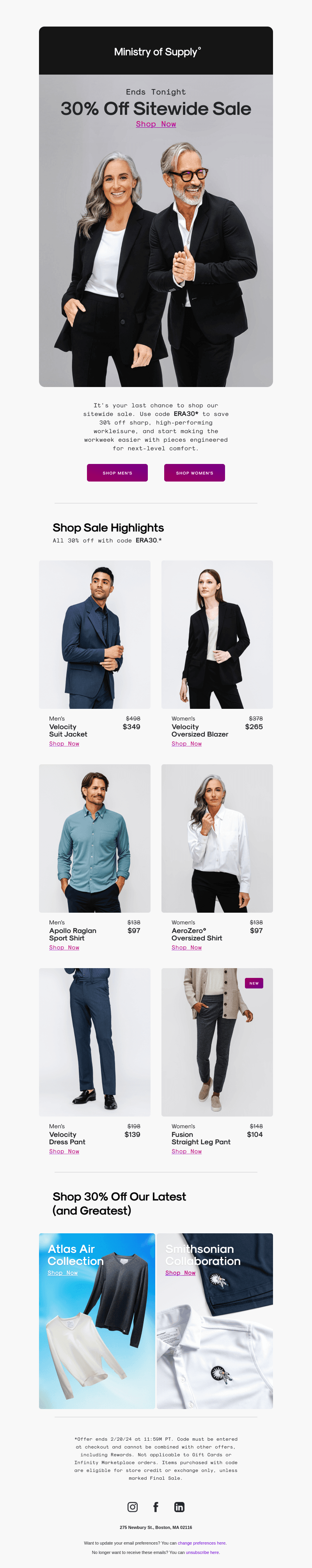FINAL DAY: 30% Off Sitewide