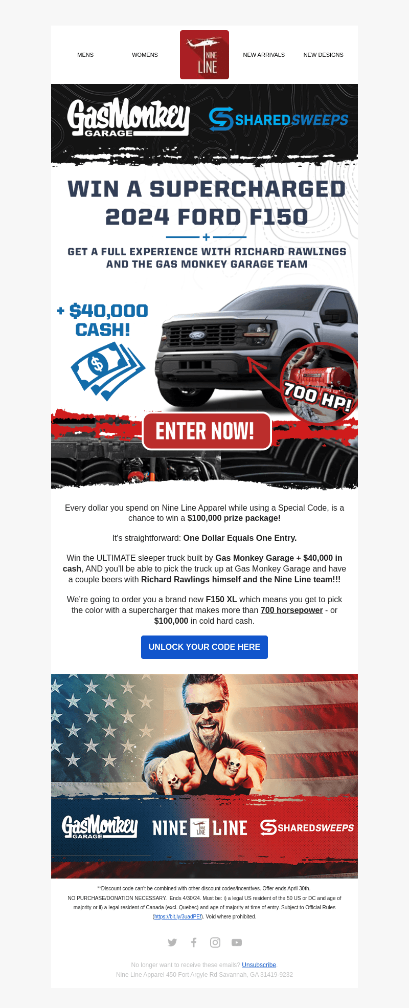NineLineApparel email from Wed, Feb 21, 2024