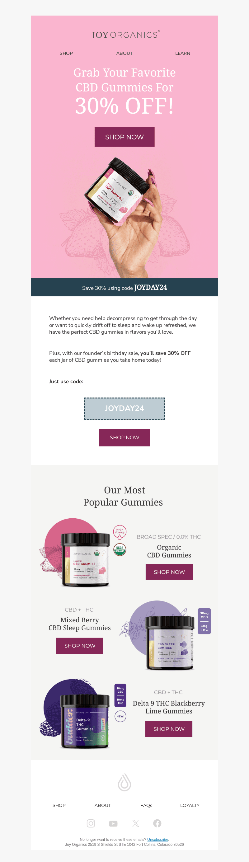 All CBD Gummies Now 30% OFF!