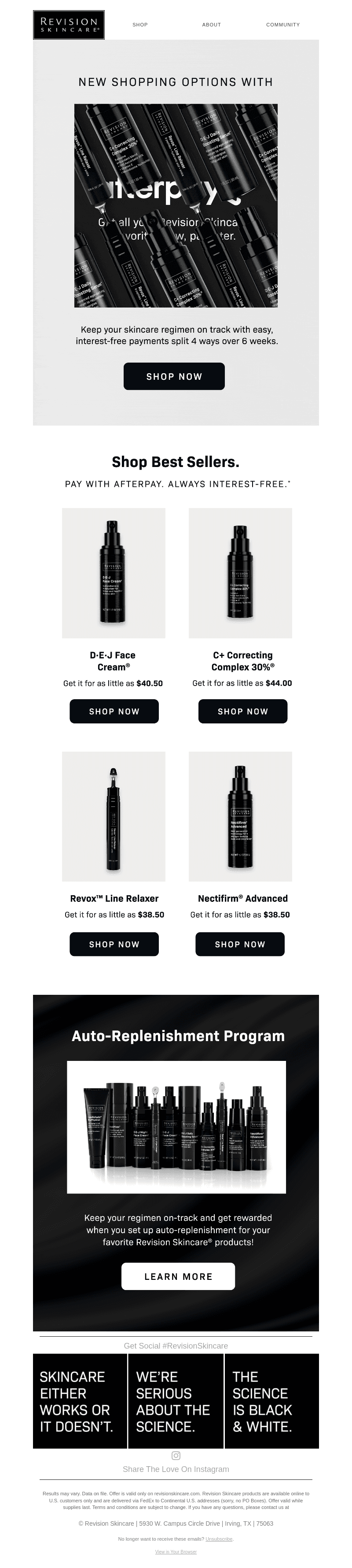 Revision Skincare email from Thu, Feb 22, 2024