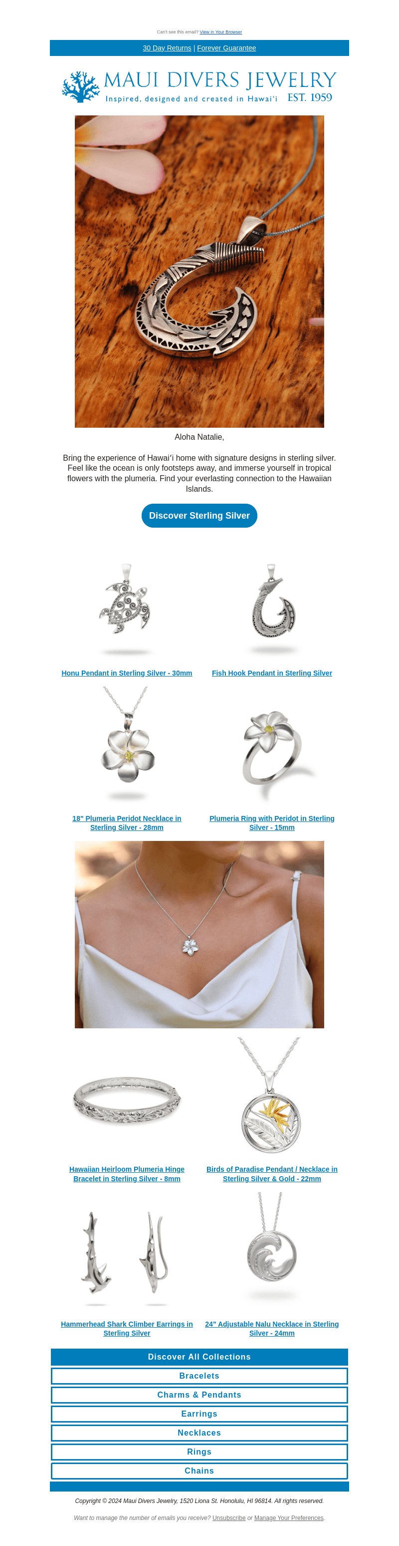 Sterling Silver– Hawaiʻi Style