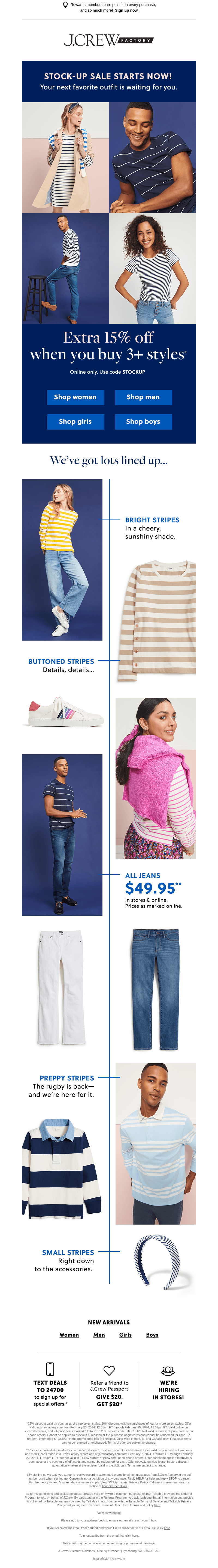 Stock up with EXTRA 15% OFF with code STOCKUP, STARTING NOW!