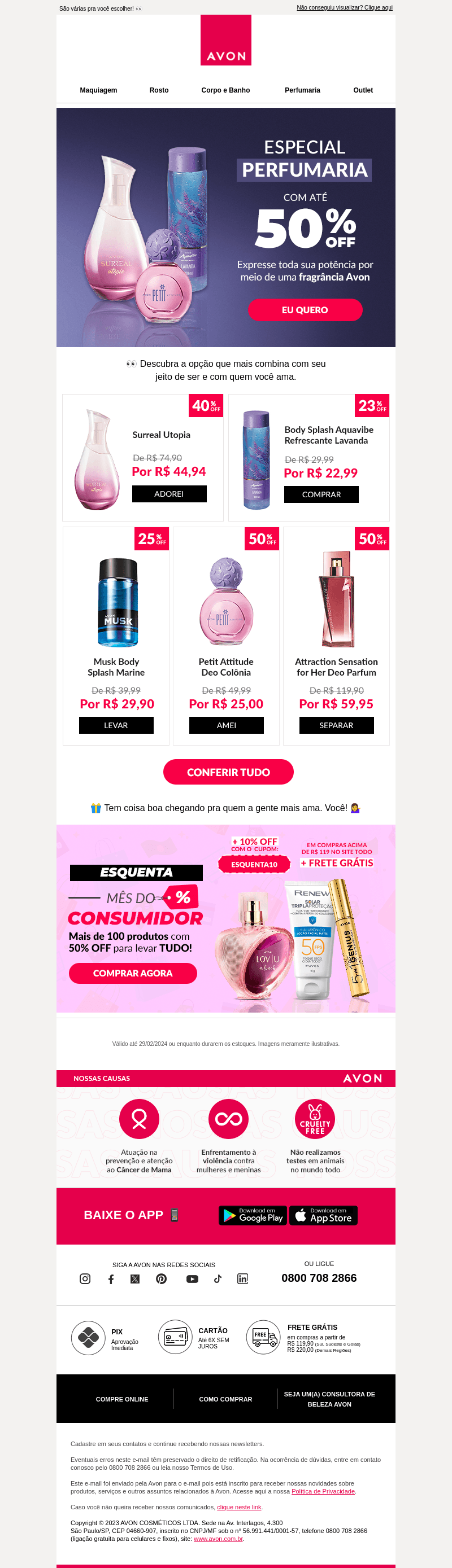 Sentiu? É cheiro com desconto no ar! 🥰