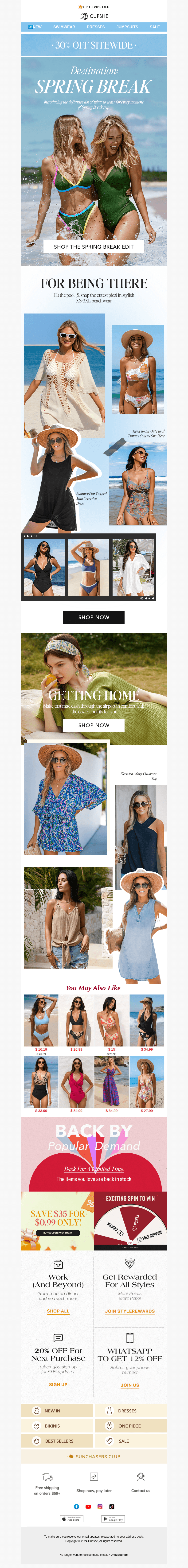 Shop by Destination: Spring Break awaits.