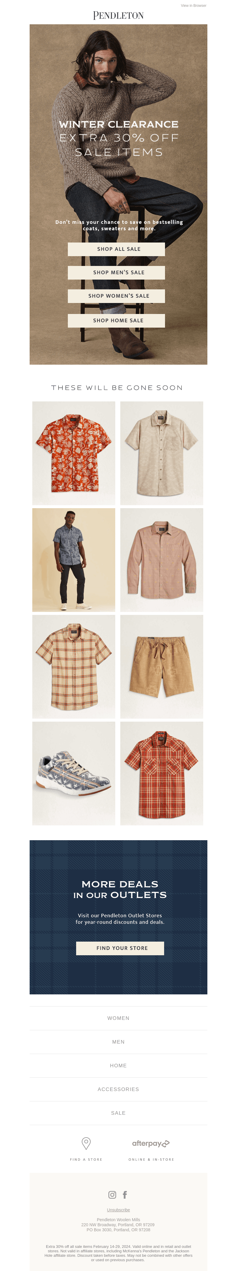 These sale items are leaving soon