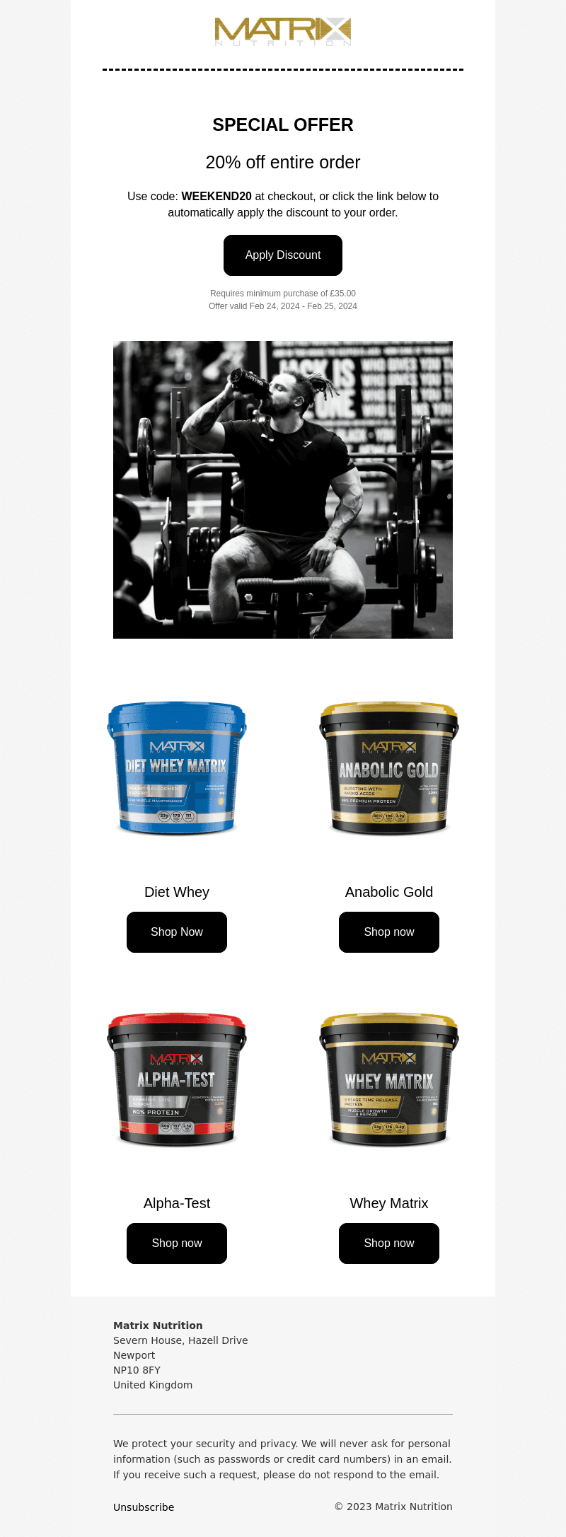 Weekend Discount - 20% Off Code Now Live