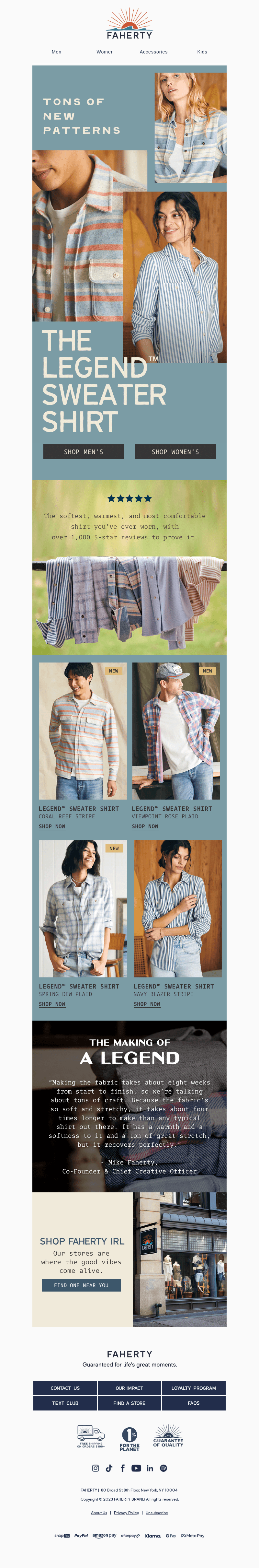 Our #1 Legend Shirt In New Patterns