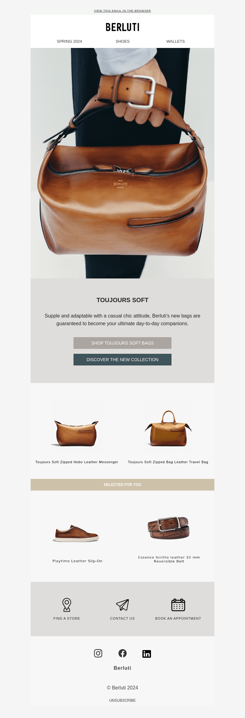 Soft spot for this bag line.