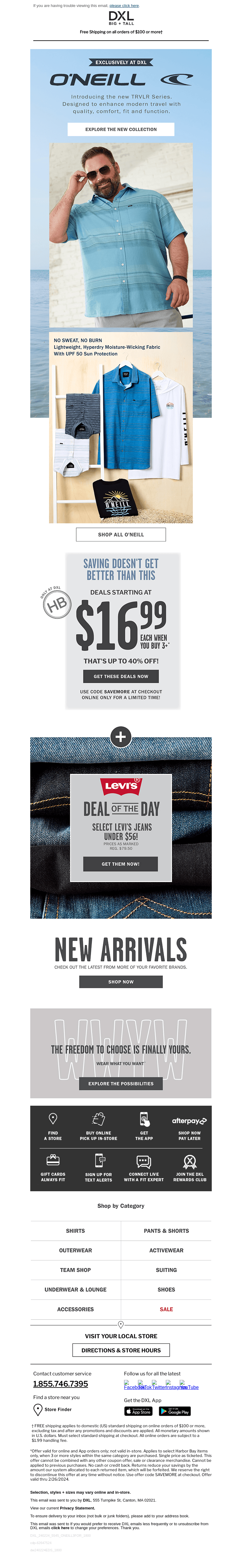 Today's DOTD: Select Levi's Up To 30% OFF!