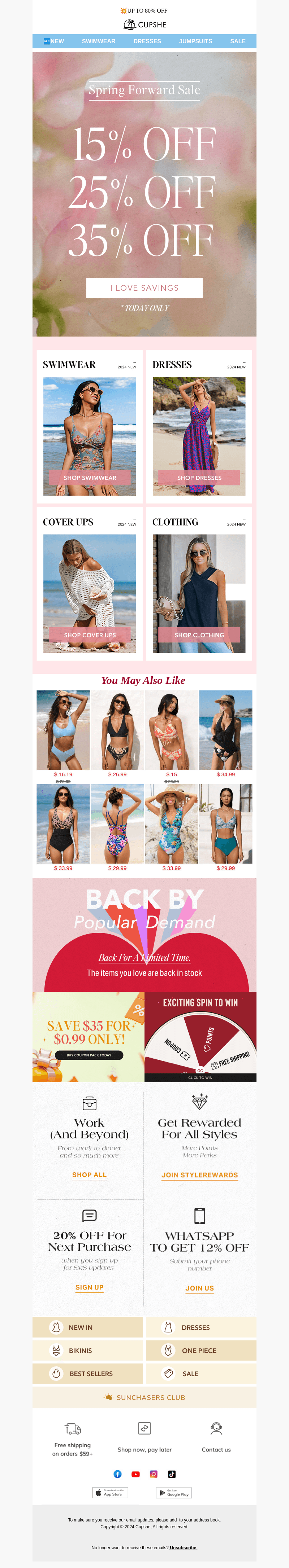 Spring savings alert! 35% OFF🥰