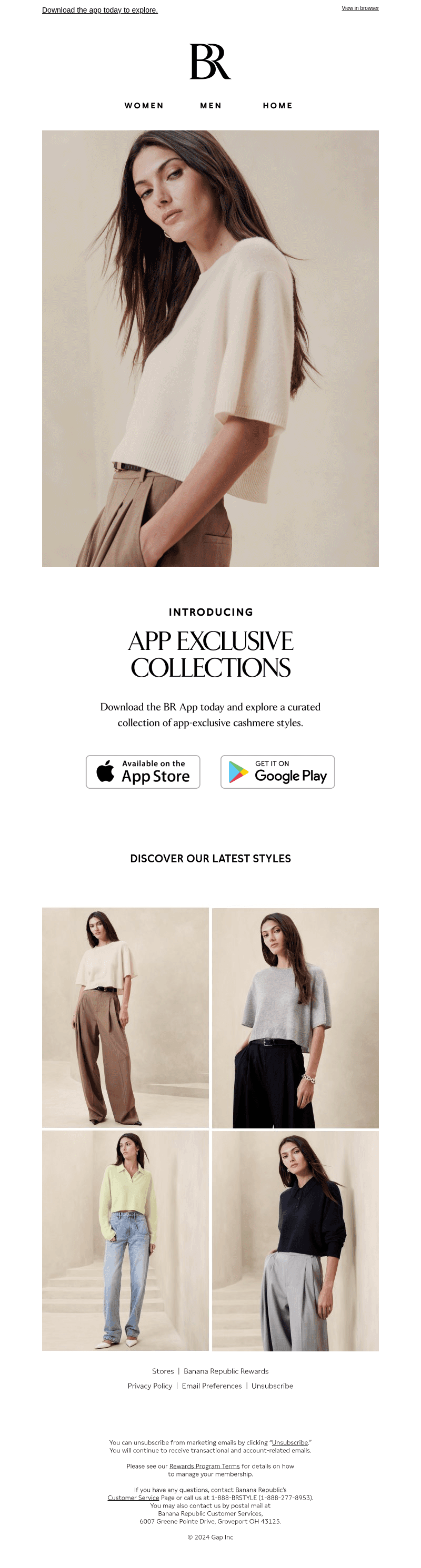 Introducing: App Exclusive Collections