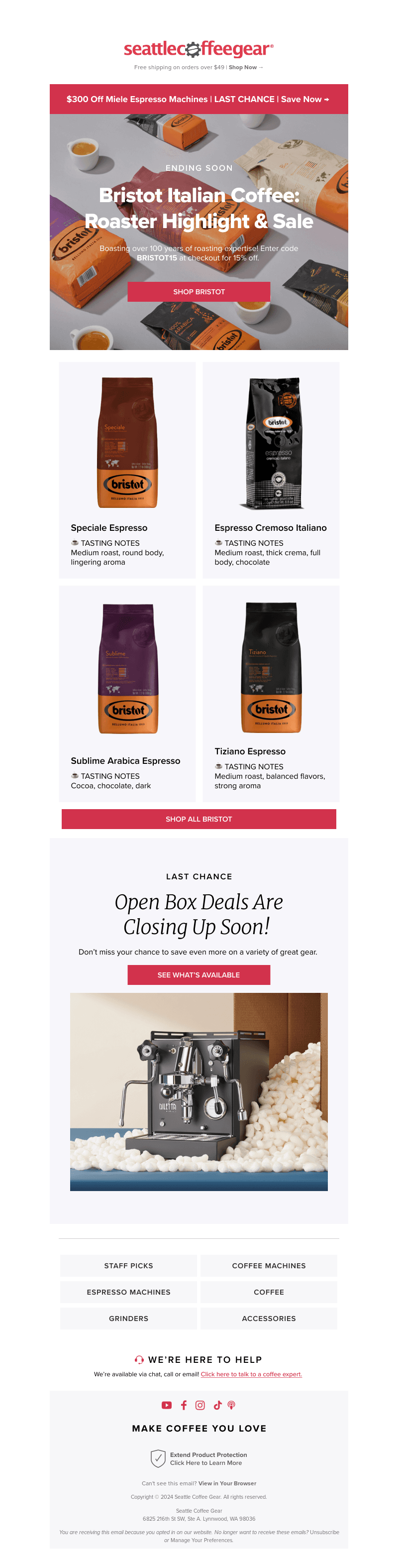 Bristot’s Best Italian Blends + Promo Code ☕