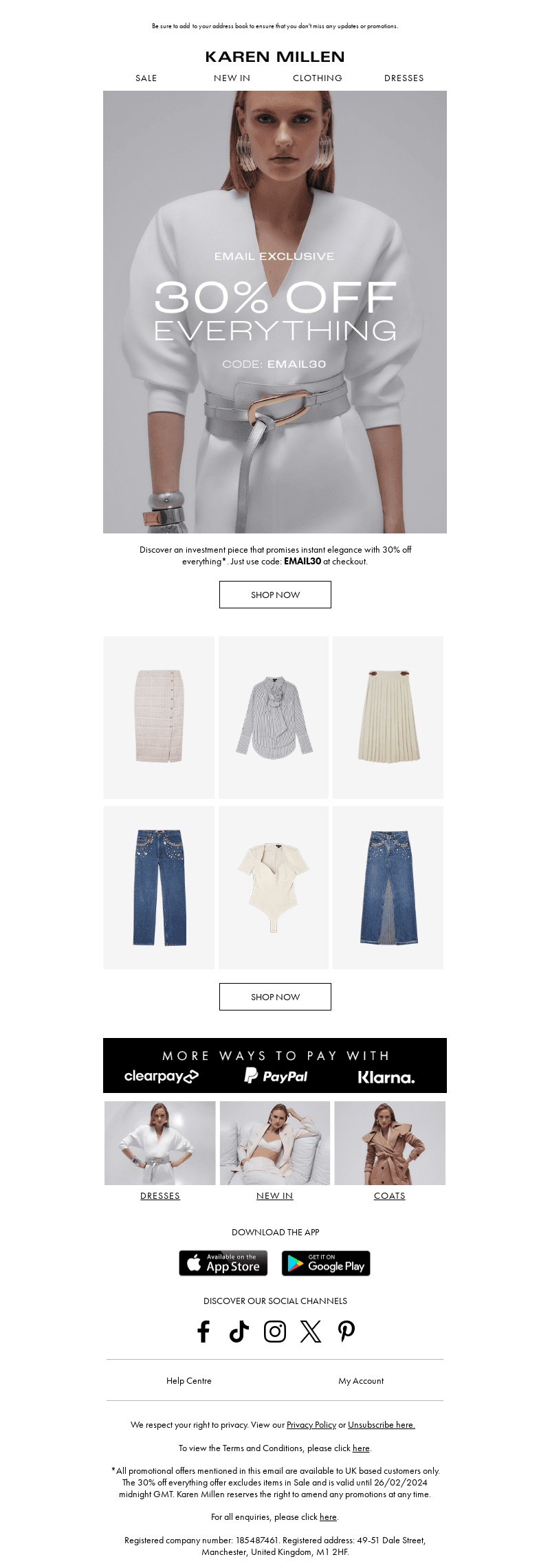 30% off everything continues