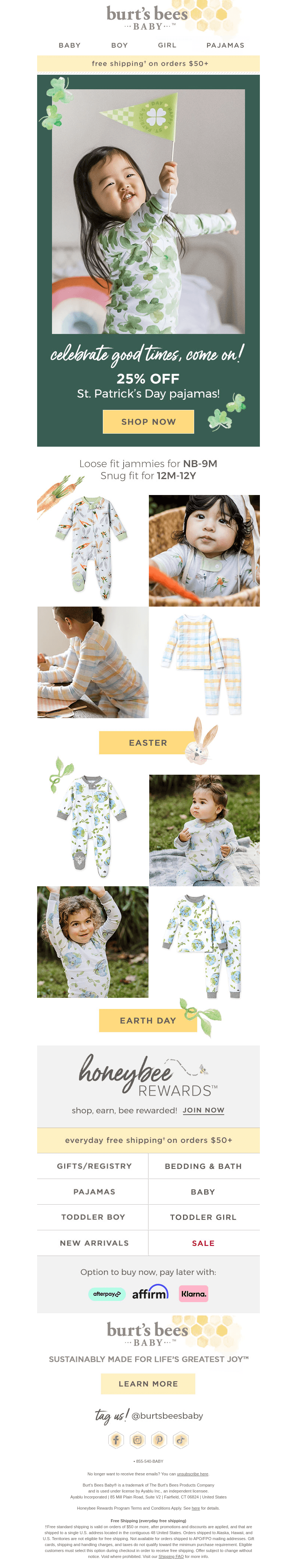 25% off St. Paddy’s PJs!