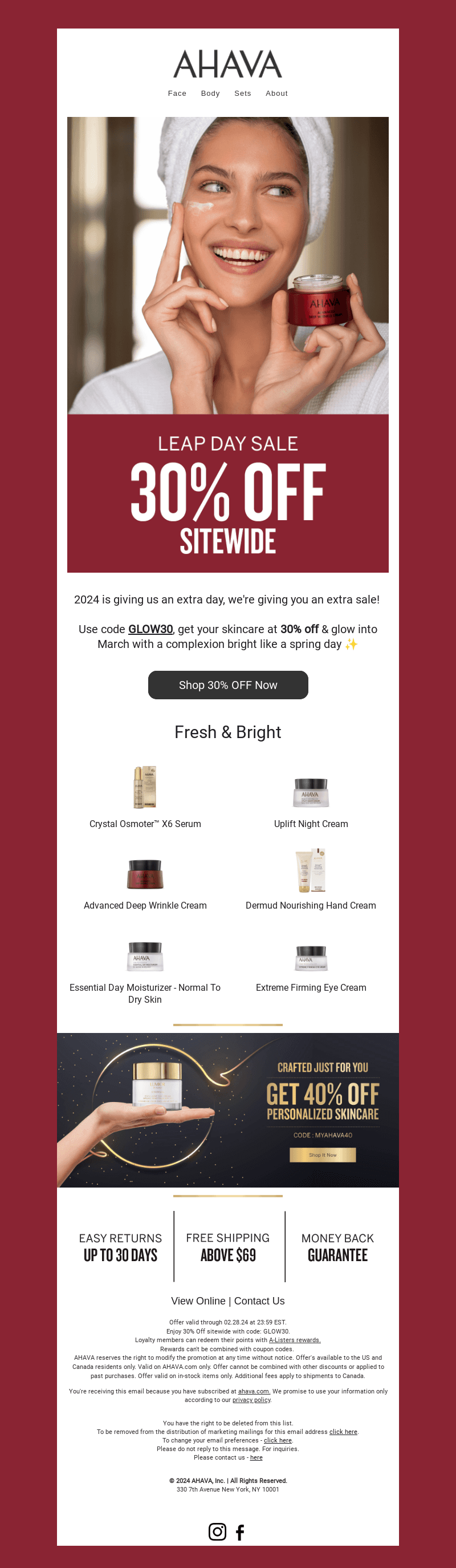 Extra Sale for Extra Day!