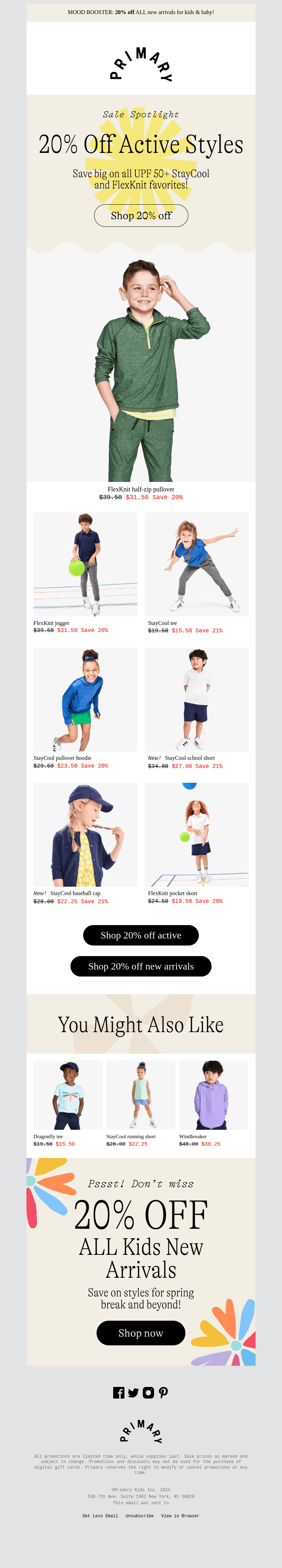 Restocked + 20% OFF: The Active Shop