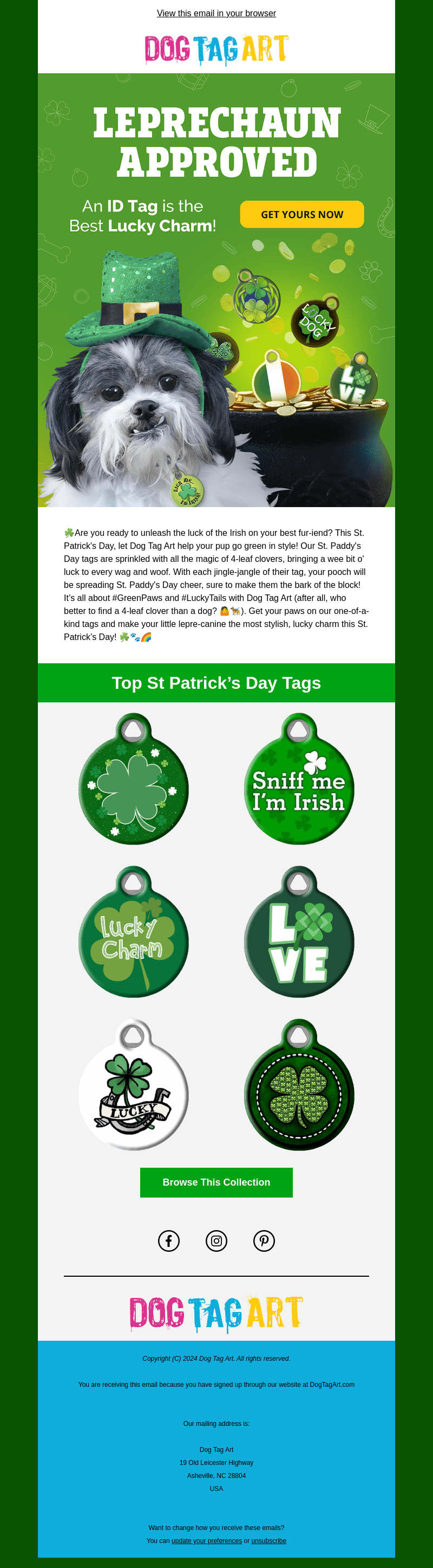 Dog Tag Art email from Sun, Feb 25, 2024