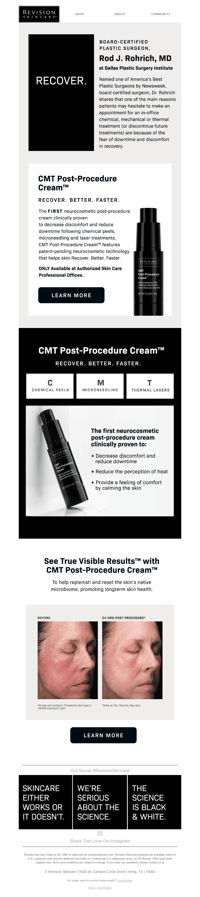 Discover CMT Post-Procedure Cream™