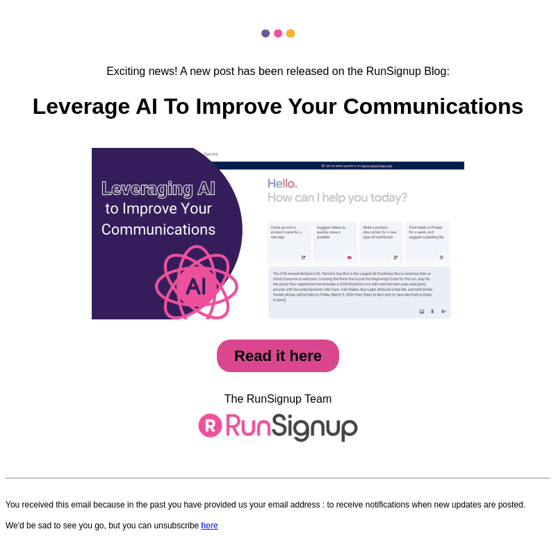 New Post! - Leverage AI To Improve Your Communications
