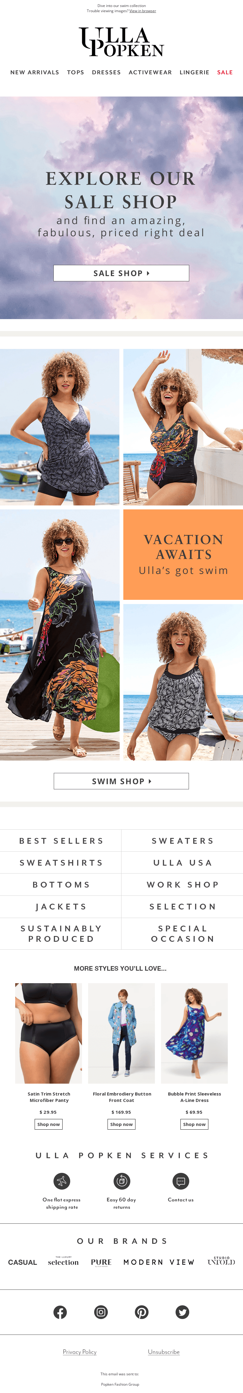 Ulla's Having a 50% off Sale
