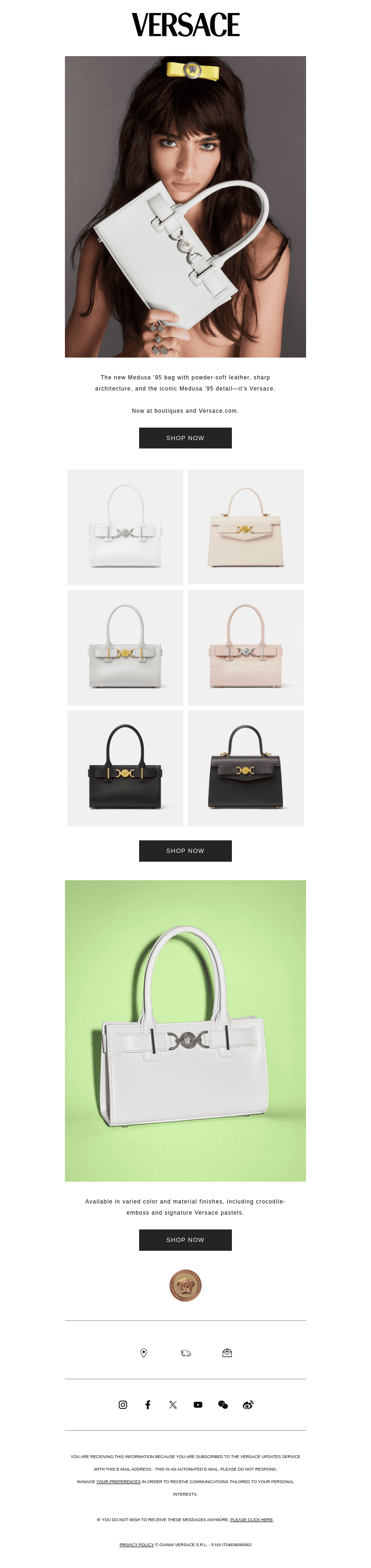 The Medusa ’95 Bag Shades