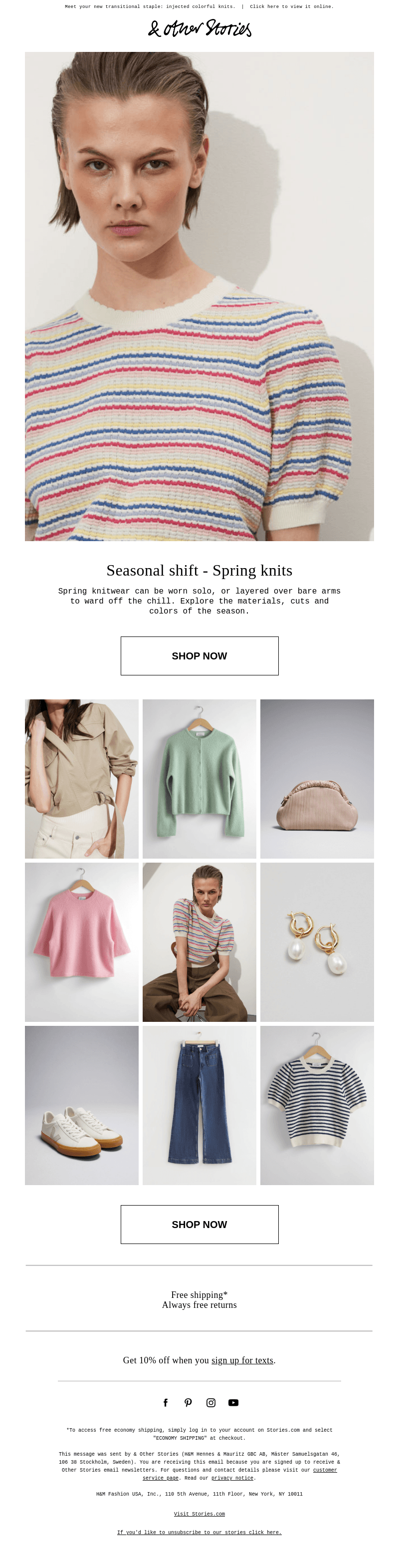 Seasonal shift - Spring knits