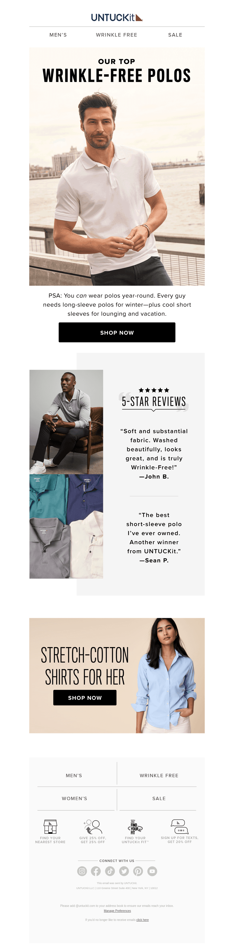 For Now & Later: Our Famous Polos