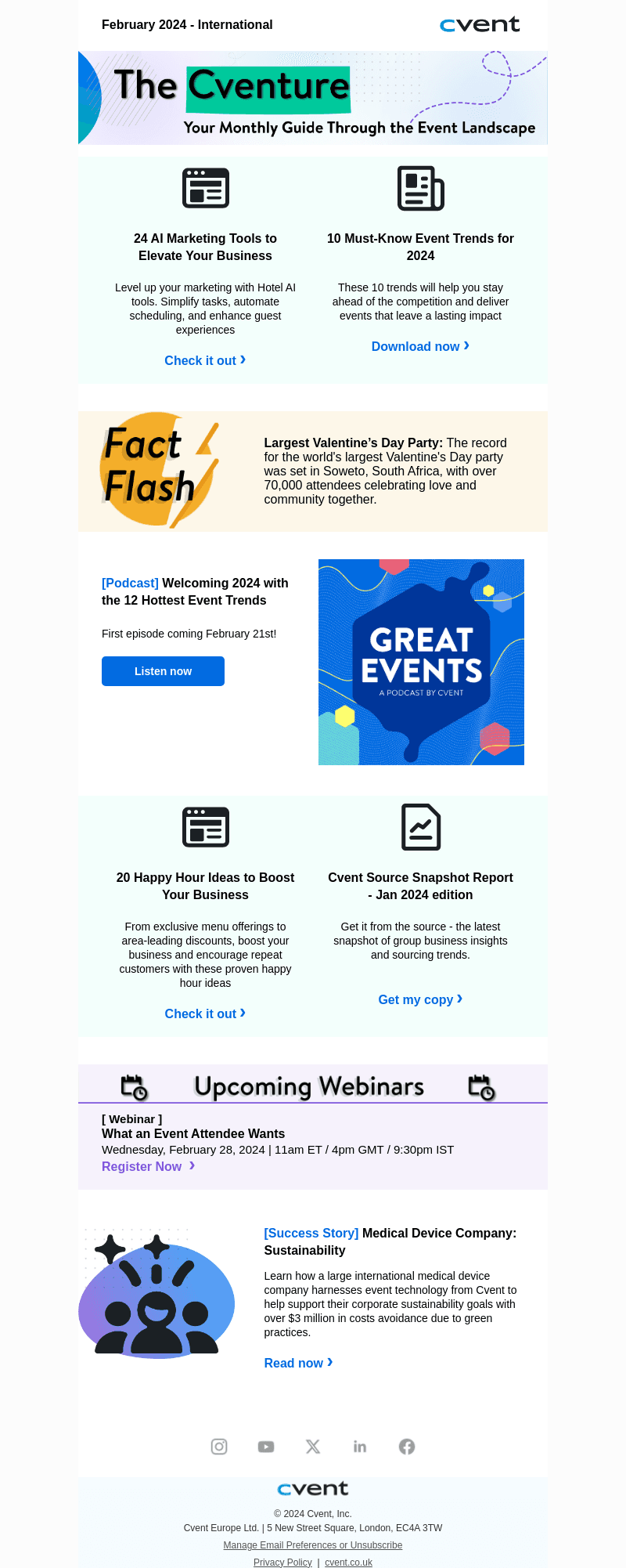 cvent email from Tue, Feb 27, 2024