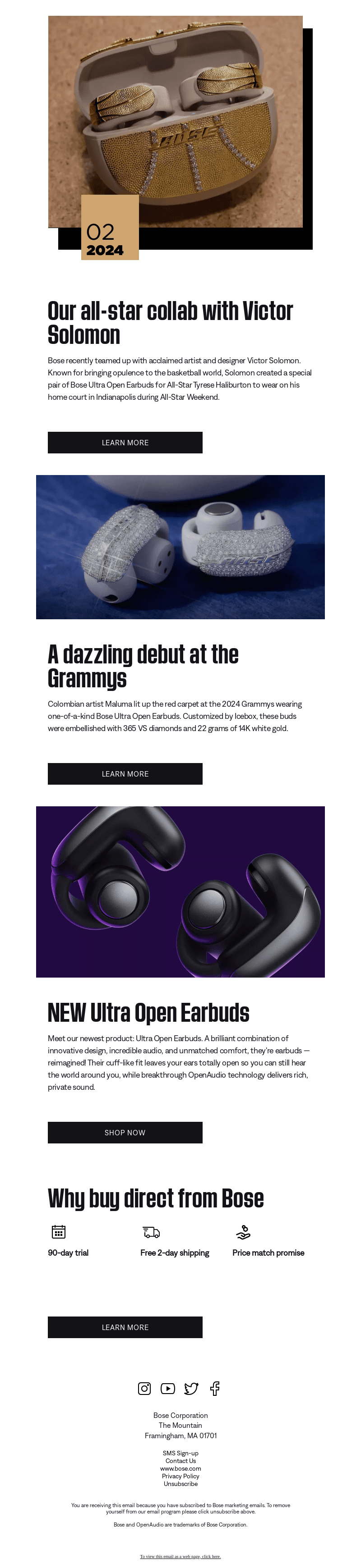 Bose email from Tue, Feb 27, 2024