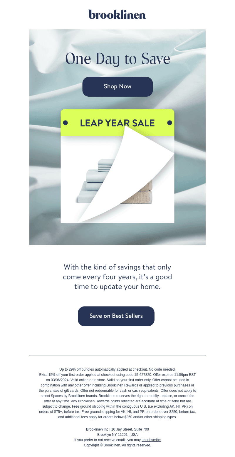 SURPRISE! LEAP YEAR SALE