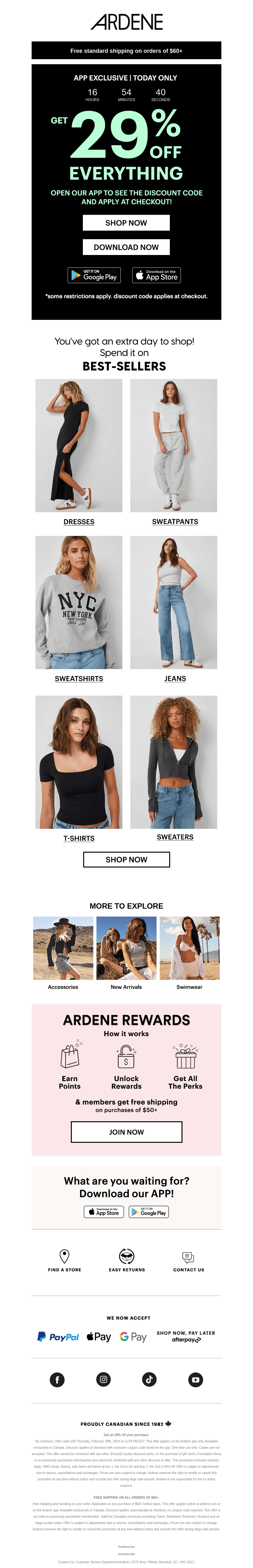 1 DAY ONLY: 29% OFF EVERYTHING ✨ APP EXCLUSIVE