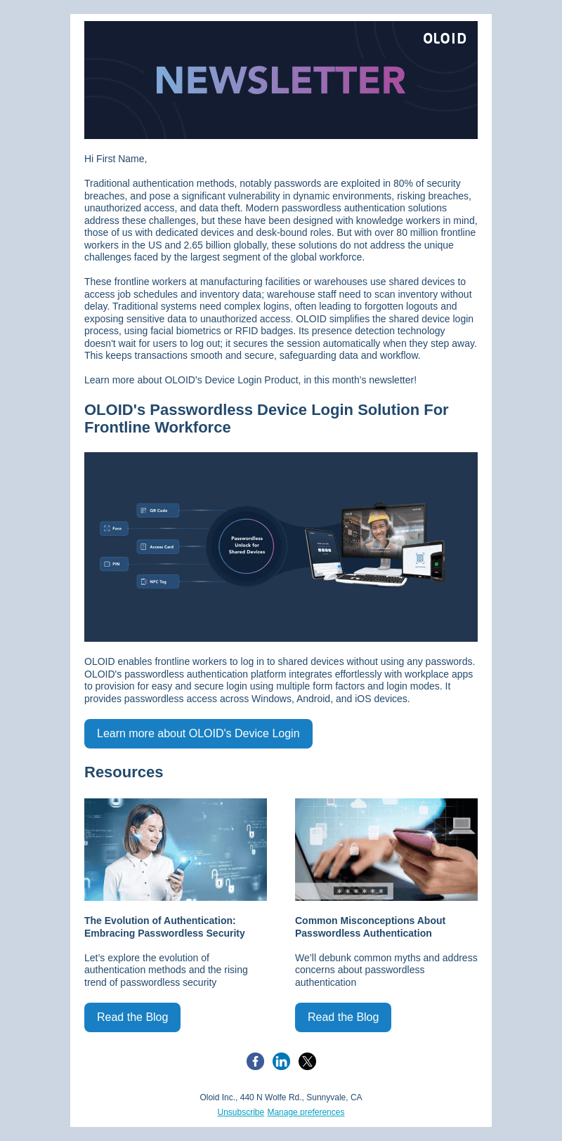 Oloid email from Thu, Feb 29, 2024