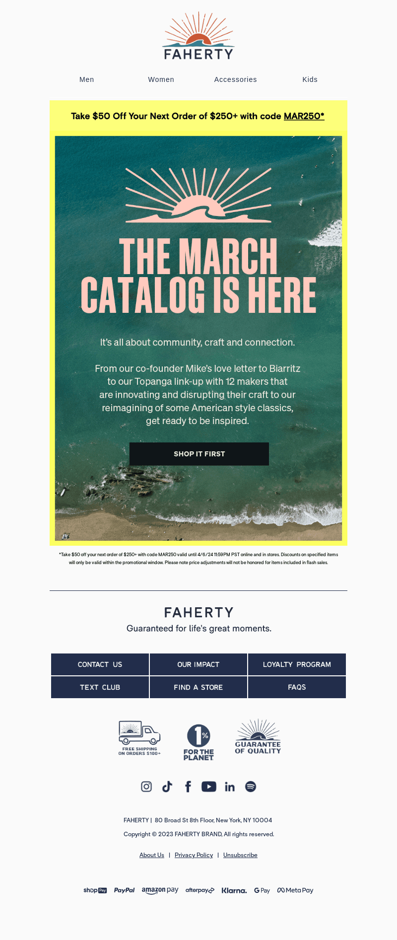 Sneak Peek: Our March Catalog
