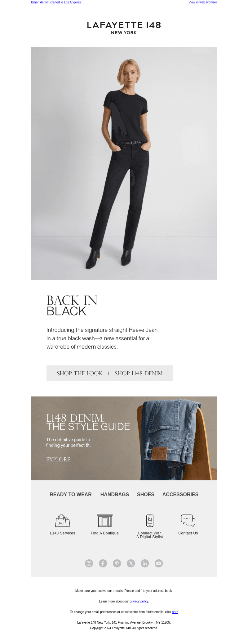 Modern Classics: New Black Denim