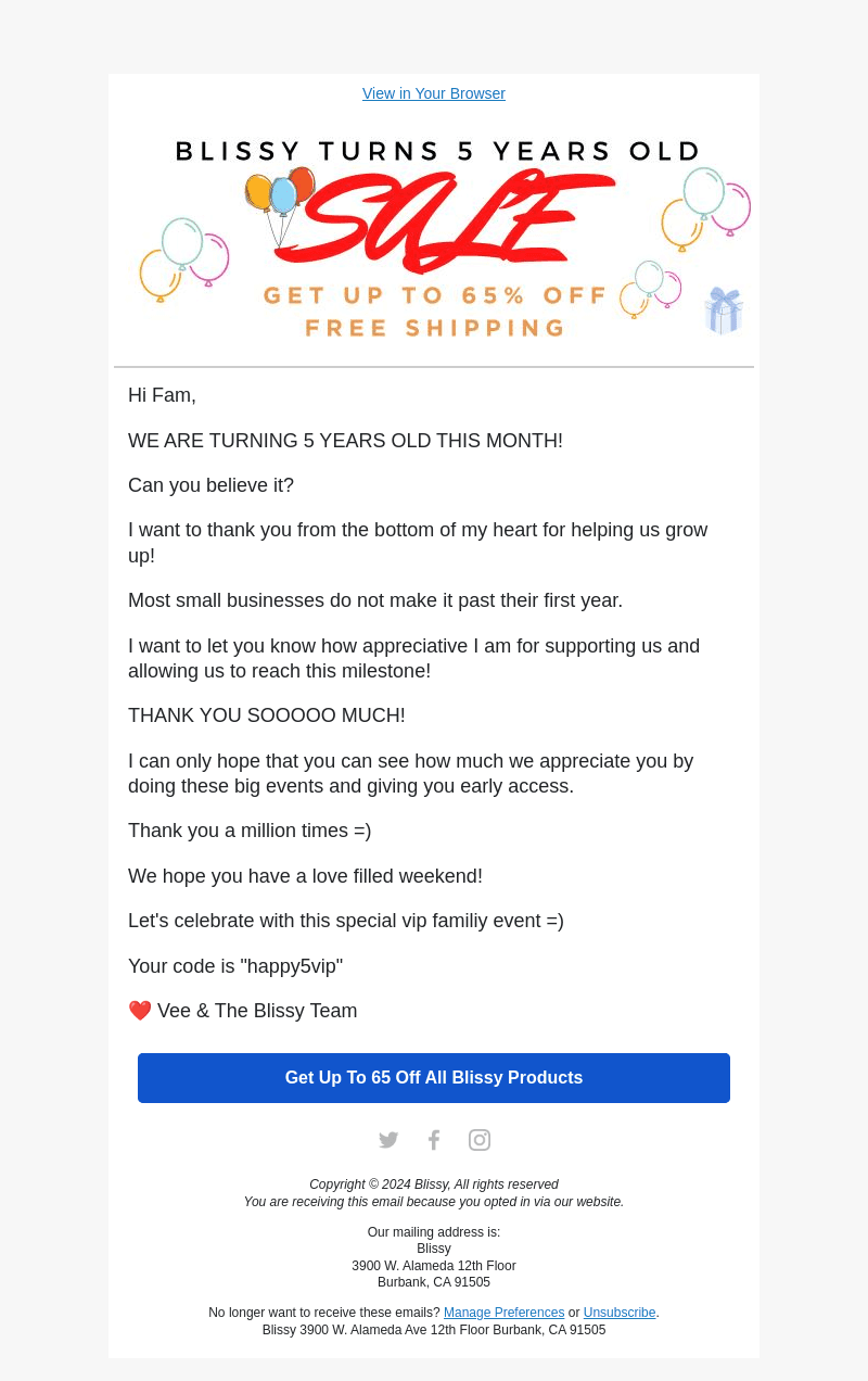 Bliss email from Sat, Mar 2, 2024