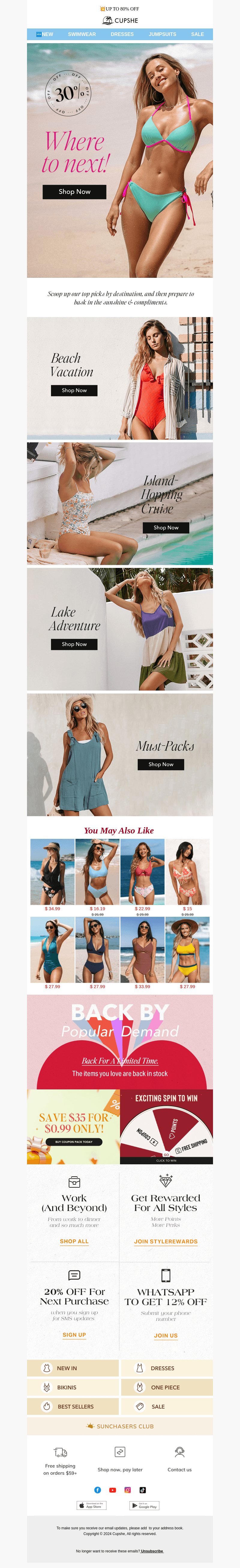 Where To Next? Shop By Destination🏖️🏝️🏘️