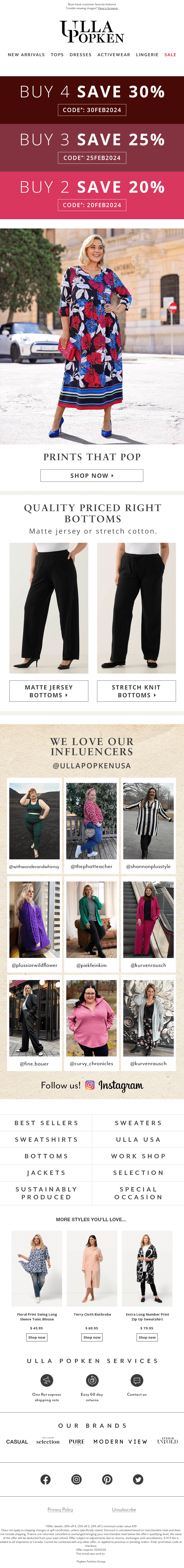Ulla Must-Have Prints up to 30% off