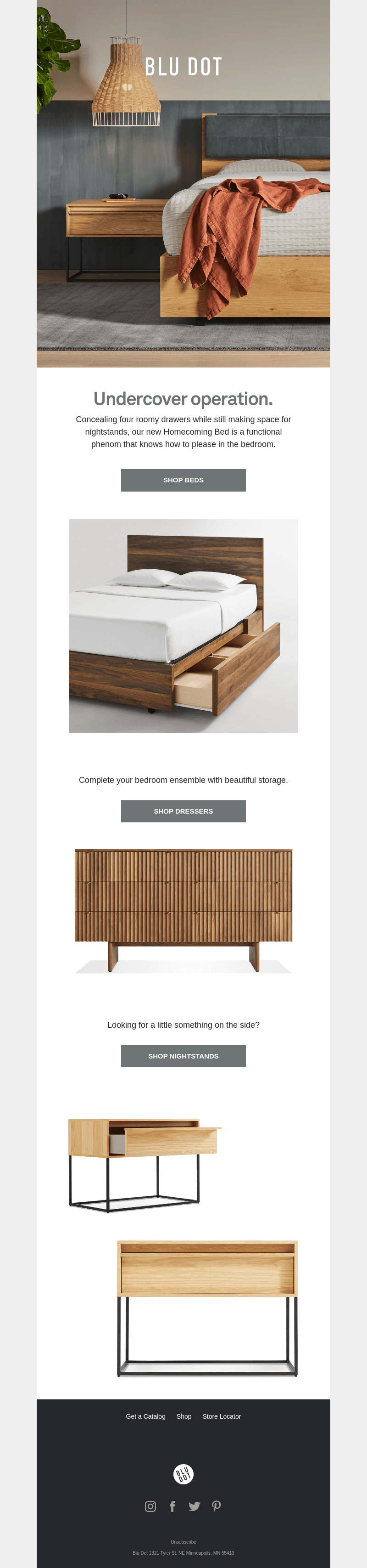 Stay organized while you sleep.