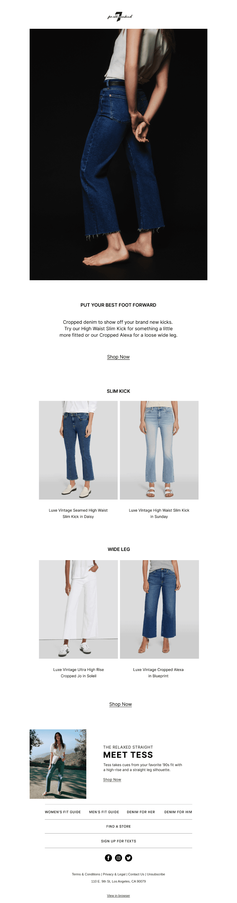 Wear-Everywhere Cropped Denim