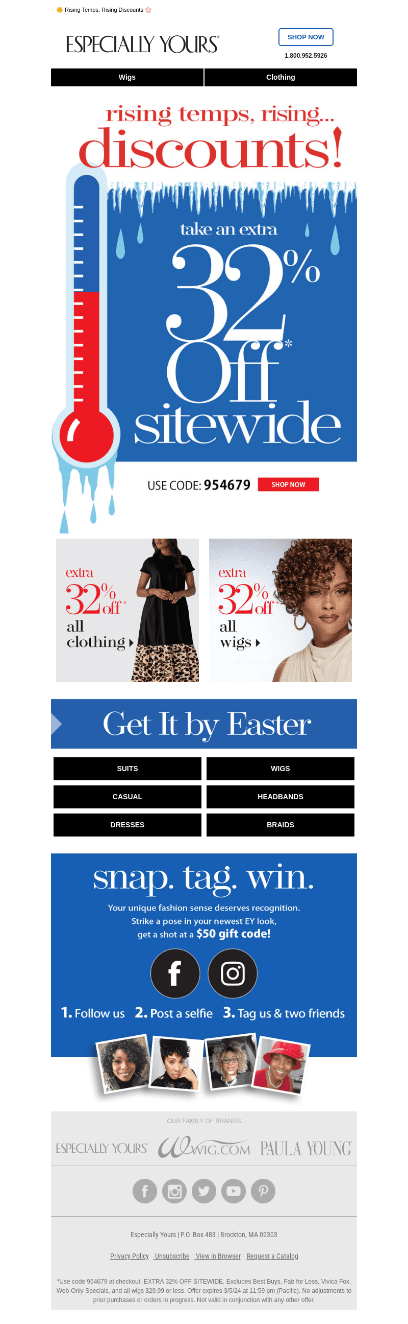 Pre-Spring FLASH • EXTRA 32% Off!