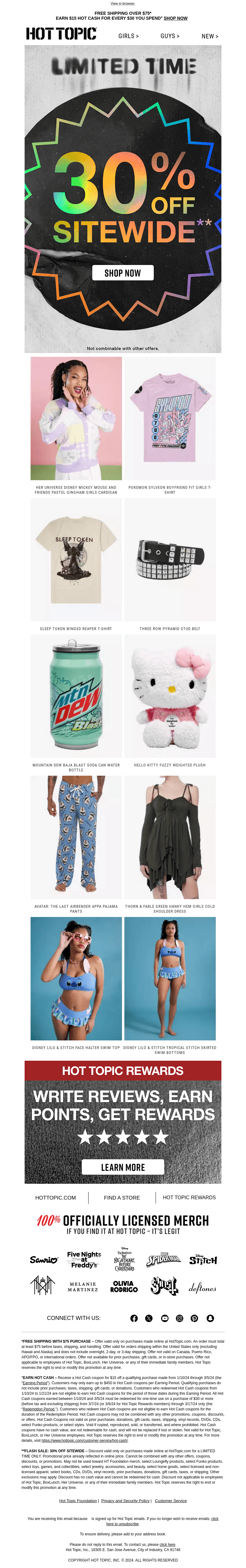Hot Topic email from Tue, Mar 5, 2024