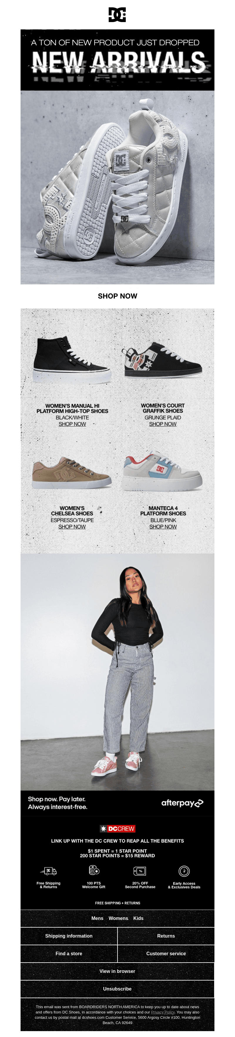 DC Women's New Arrivals