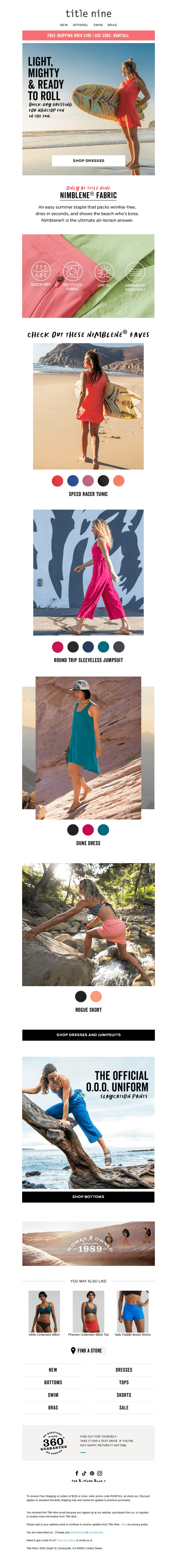 Slay all day: quick-dry dresses