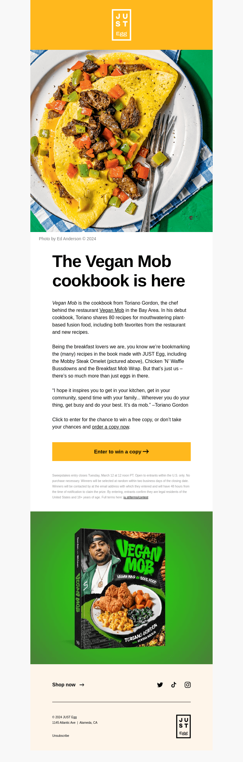 Eat JUST email from Thu, Mar 7, 2024