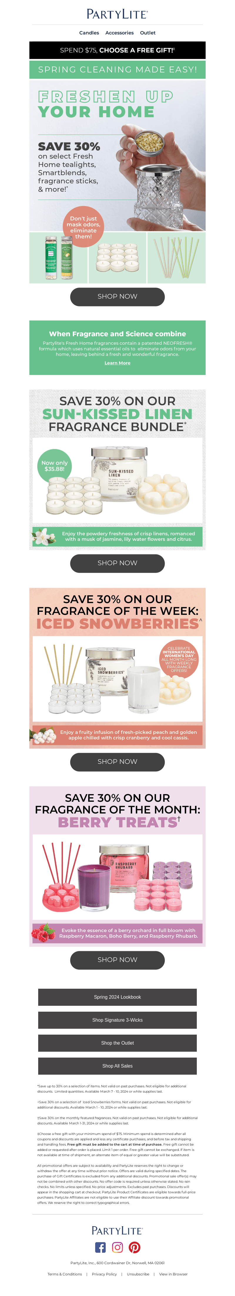 Get Ready for Spring: Save 30% on Fresh Home items!