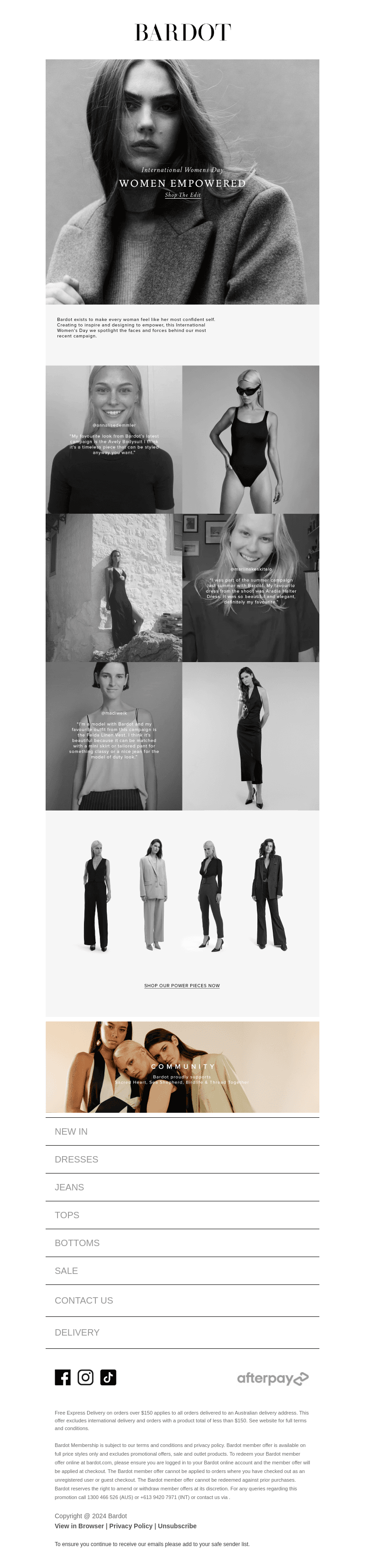 Bardot women | Confidence, empowered, inspired