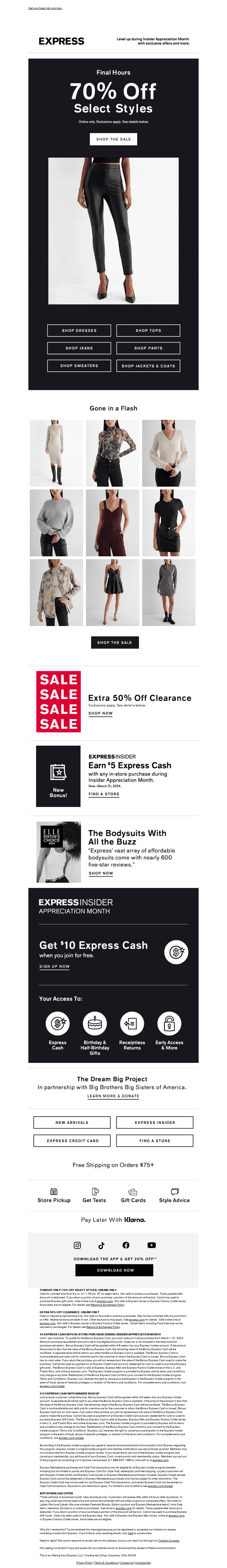 Gone in a flash: 70% OFF online ends at midnight