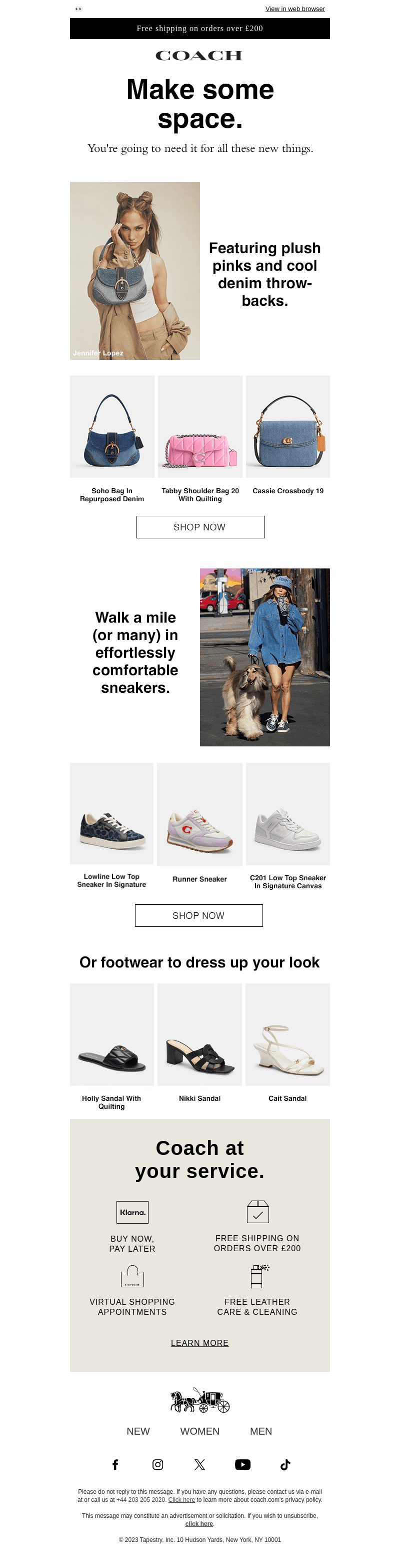 Just dropped: brand-new things.