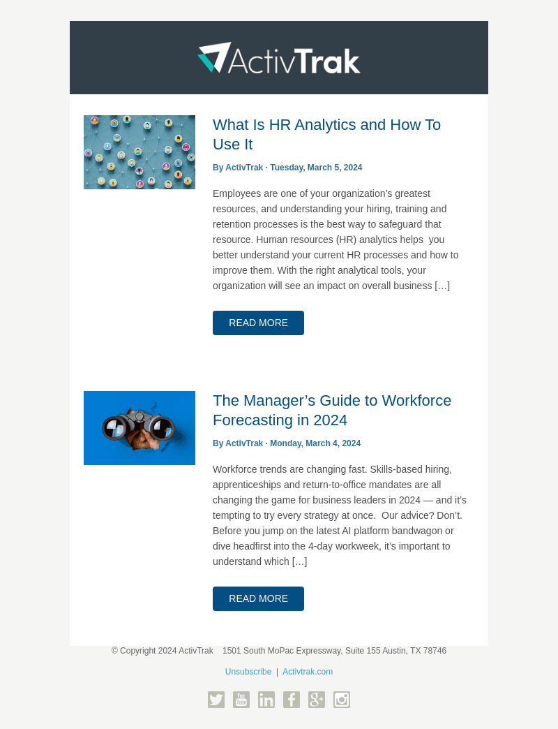 New Workforce Productivity Blogs from ActivTrak
